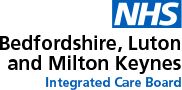 NHS Bedfordshire, Luton & Milton Keynes ICB logo